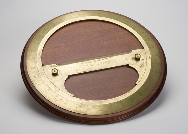 Mapping protractor used for plotting a bearing onto a map