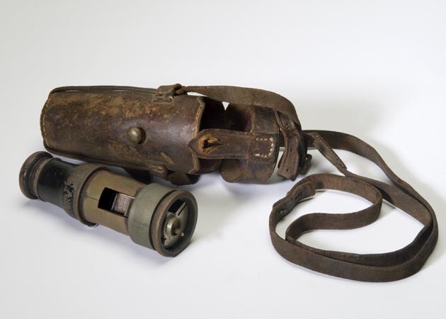 An optical device used to determine distances to inaccessible locations