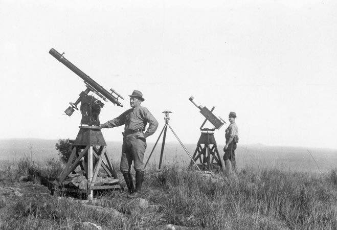 Grubb telescope being used