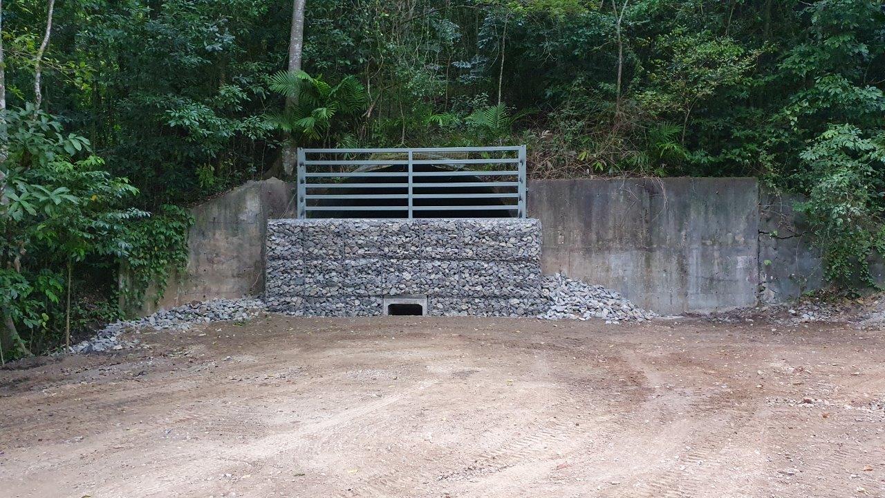 View of the mine entrance or portal