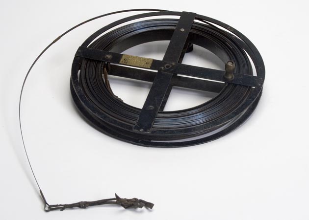 Steel band used to measure distances