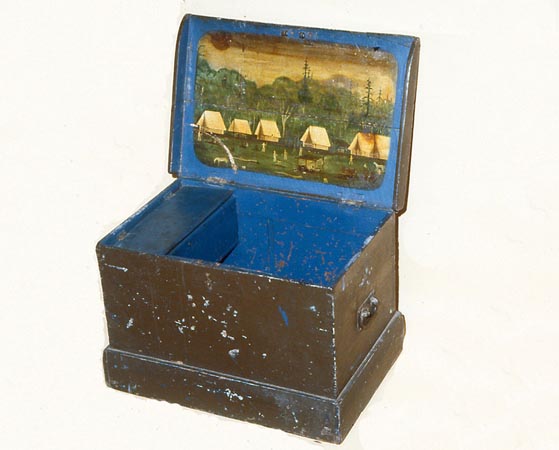 Surveyors box used to transport equipment and items necessary for conducting surveys in the field