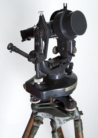 Theodolite circa 1880s measures both horizontal and vertical angles to a high degree of accuracy