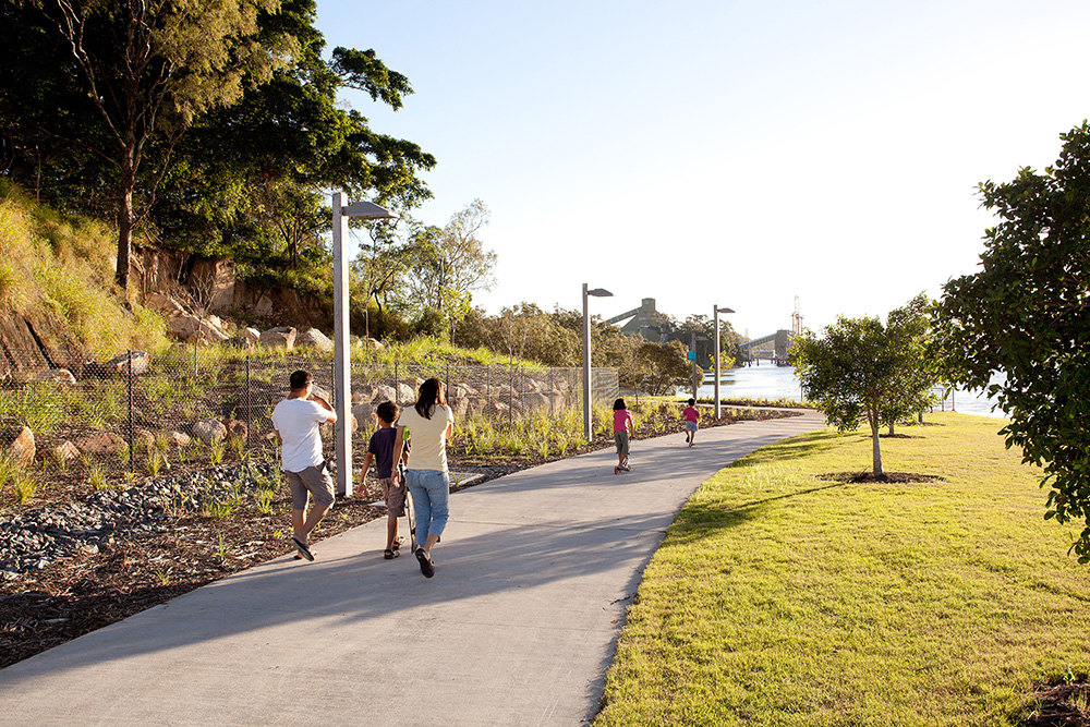 Shared path with cyclist
