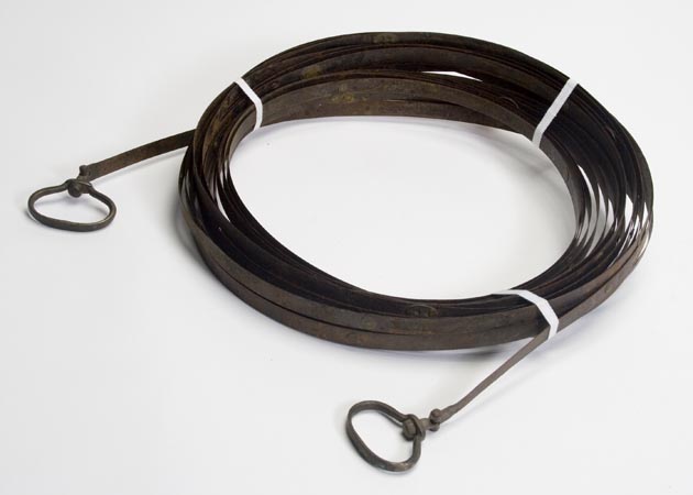 Steel band used to measure distances