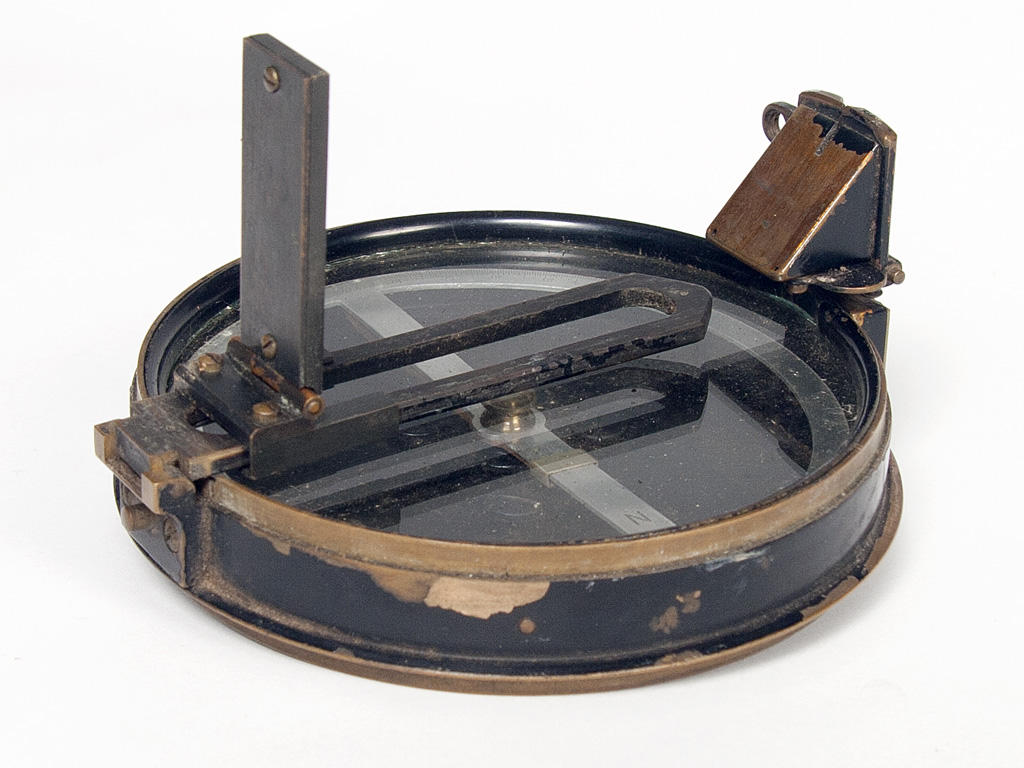Air float compass used by Clem Jones for surveys requiring lesser accuracy (e.g. road location and design)
