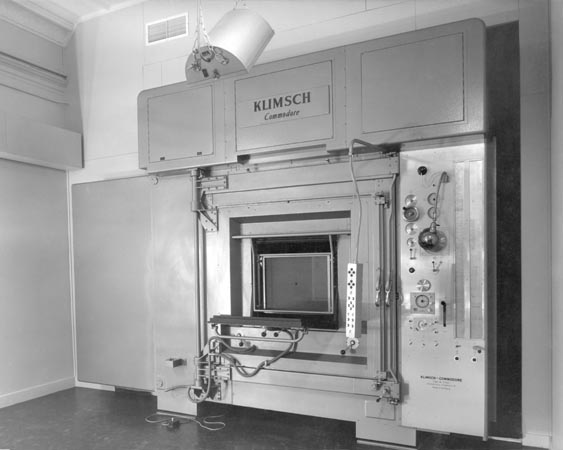 Back of the Klimsch cartographic camera