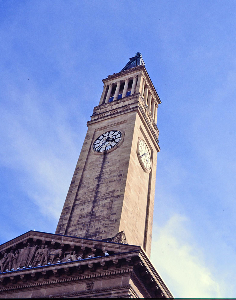 Clock tower from Brisbane City Hall.