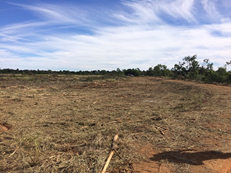 Cap on the tailings storage facility at the Chariah site