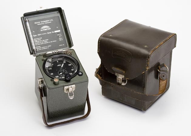 An instrument used to measure the altitude of an object above a fixed level