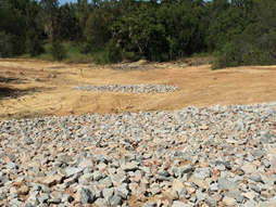 Site drainage improvement works at Chariah site