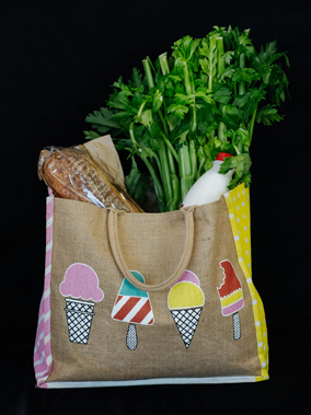 Reusable hessian bags