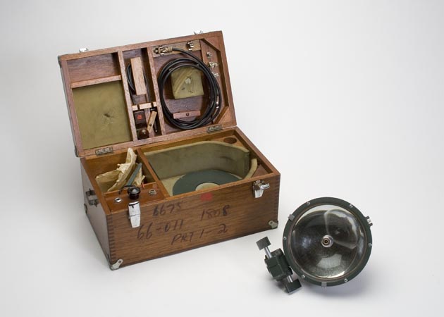 Surveyors observing light