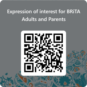 QR code for expression of interest for BRiTA aduls and parents