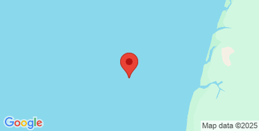 static google map of the location of the Skardon River Offshore wave monitoring buoy