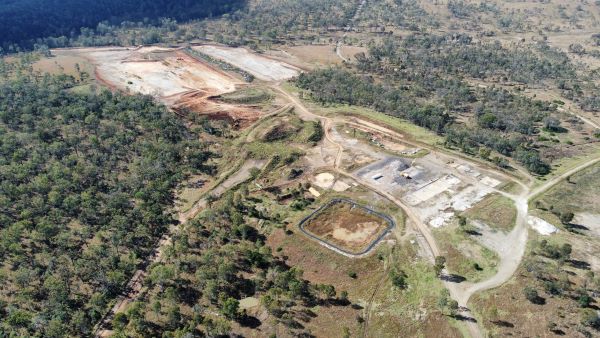 An aerial view of the Goondicum Mine site’s eastern domain to be remediated in 2022