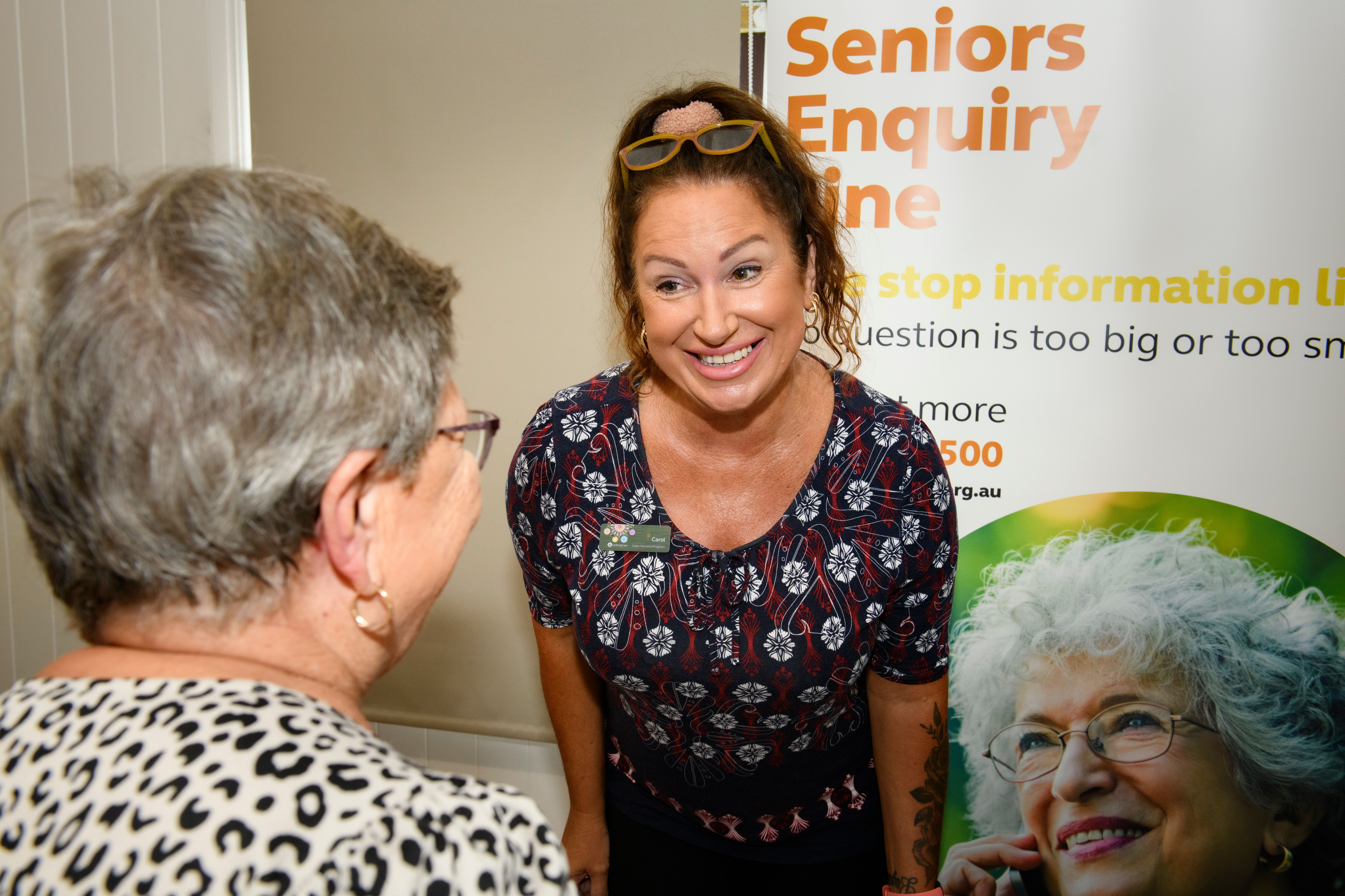 Seniors enquiry line exhibitor