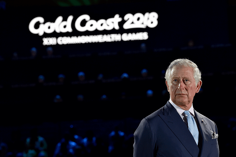 HRH Prince Charles, The Prince of Wales, visiting the Gold Coast Commonwealth Games, 2018