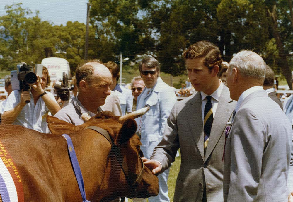 HRH Prince Charles, The Prince of Wales, at the Agricultural Society Show, Jubilee Year, 1977