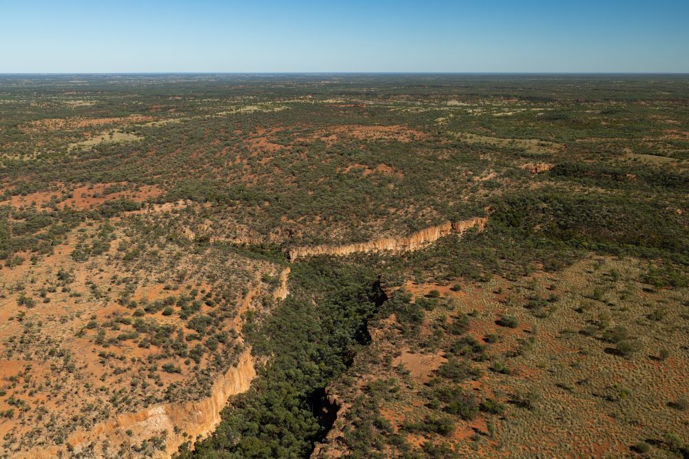 Aerial photo of Vergemont Station, Longreach