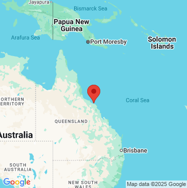 static google map of the location of the Abbot Point wave monitoring buoy