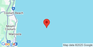 static google map of the location of the Mooloolaba wave monitoring buoy