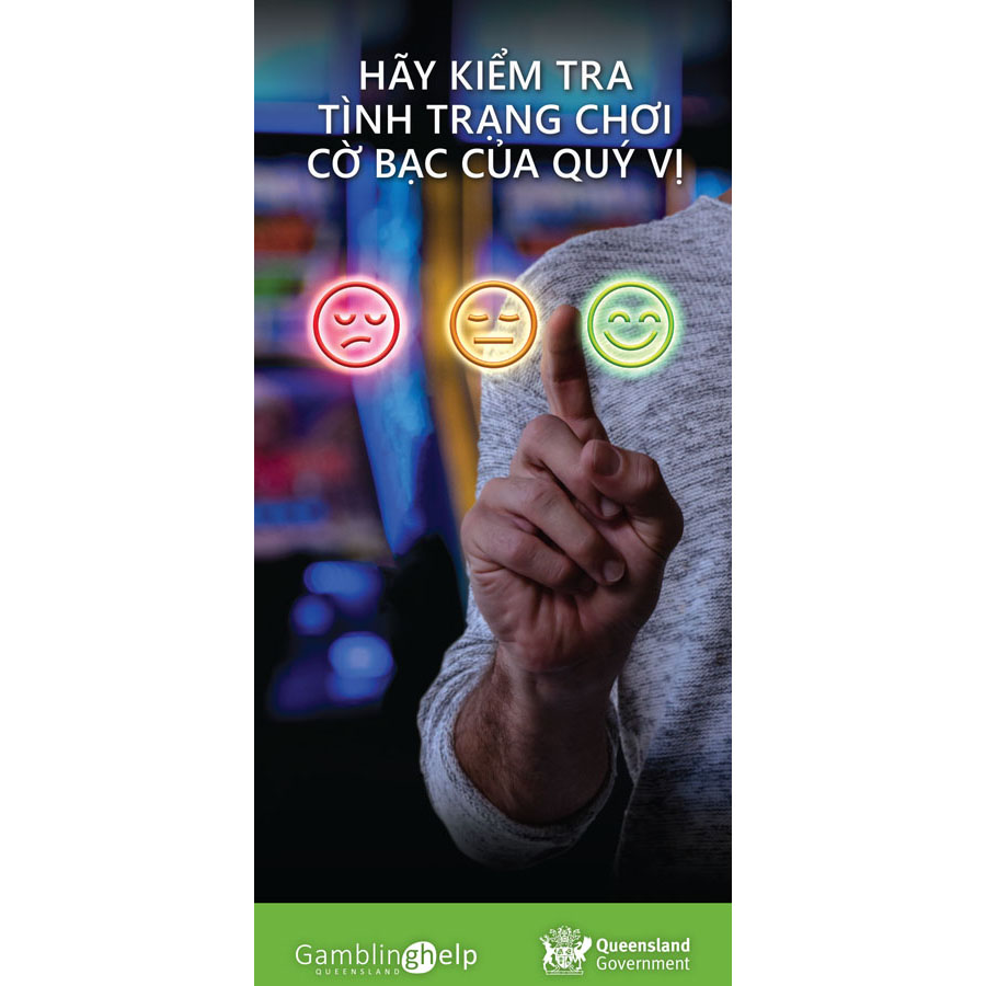 Front cover of Vietnamese translation - Give your gambling a health check brochure