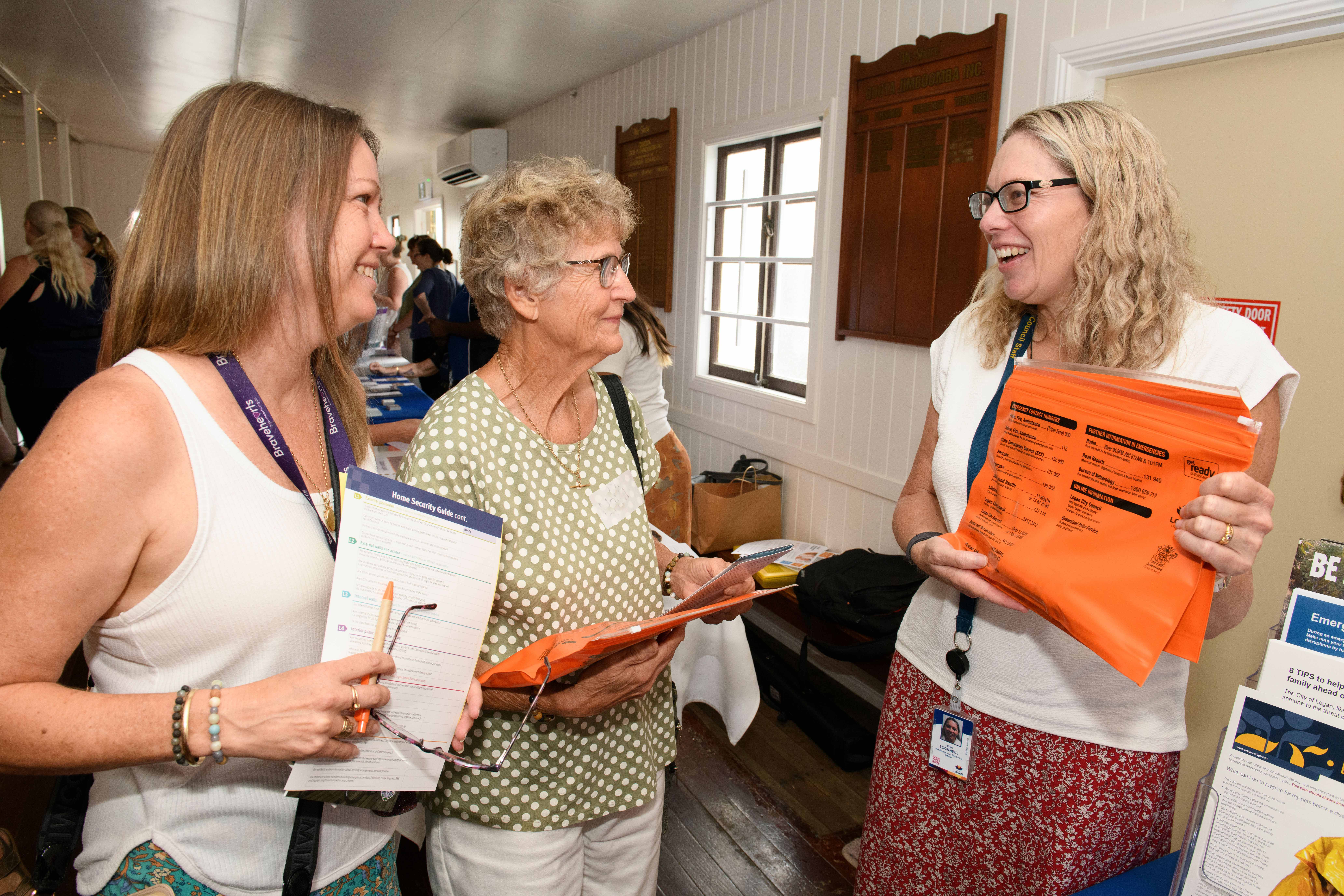 Exhibitors at the seniors expo
