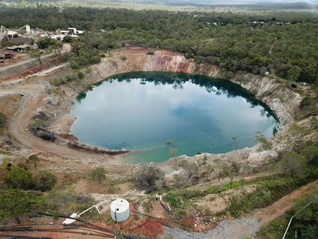 The Mount Garnet open cut pit