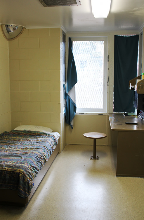 A young person's cell in the Youth Detention Centre