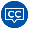Accessibility symbol for closed captions