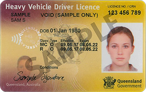 Heavy vehicle licence