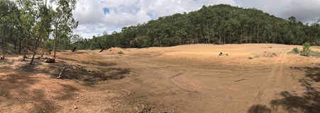 View of the Target Gully tailings