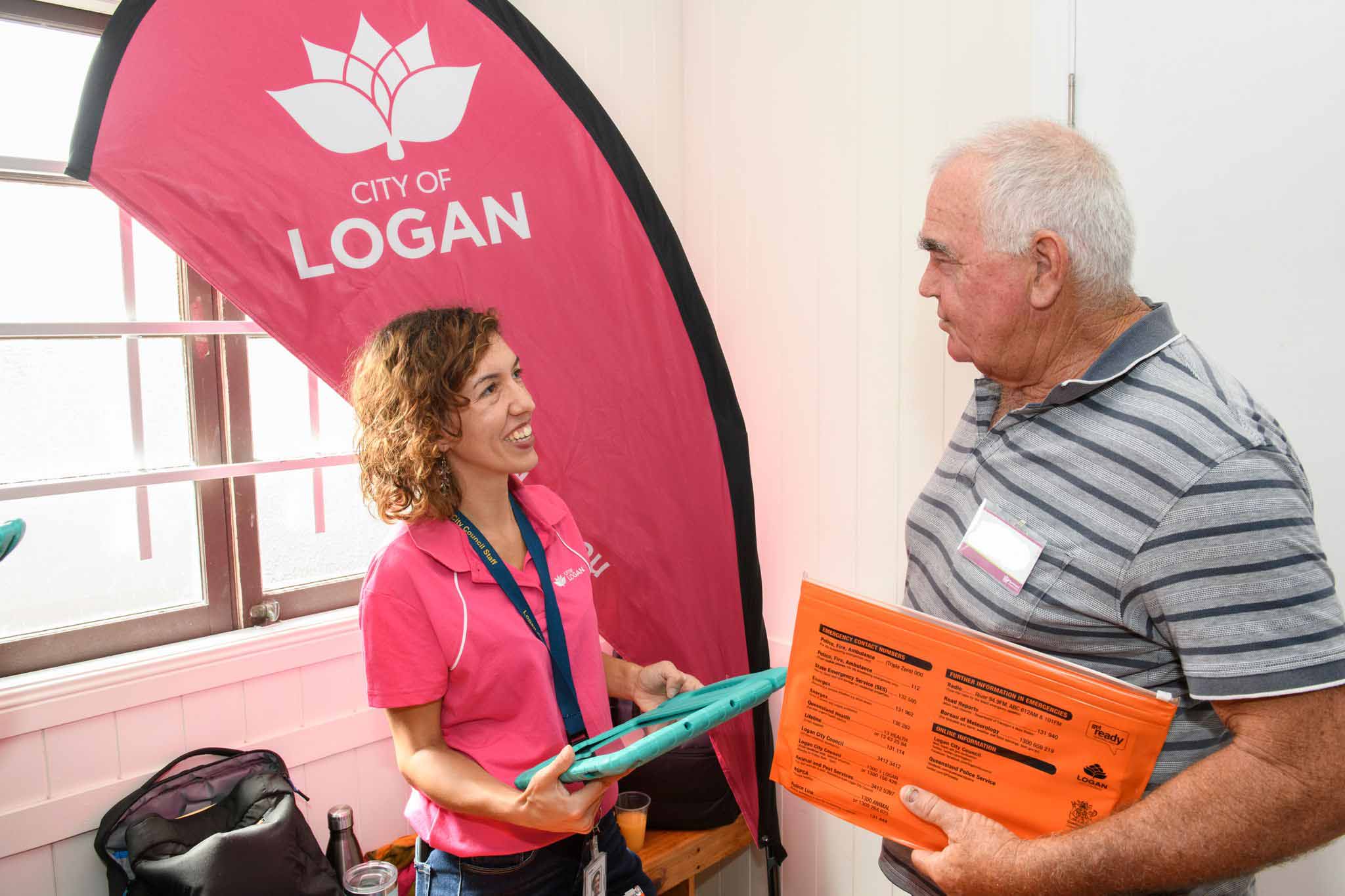 An exhibitor at the seniors expo