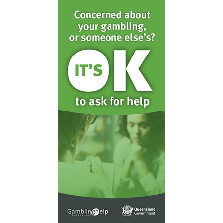 Gambling Help Queensland helpline brochure