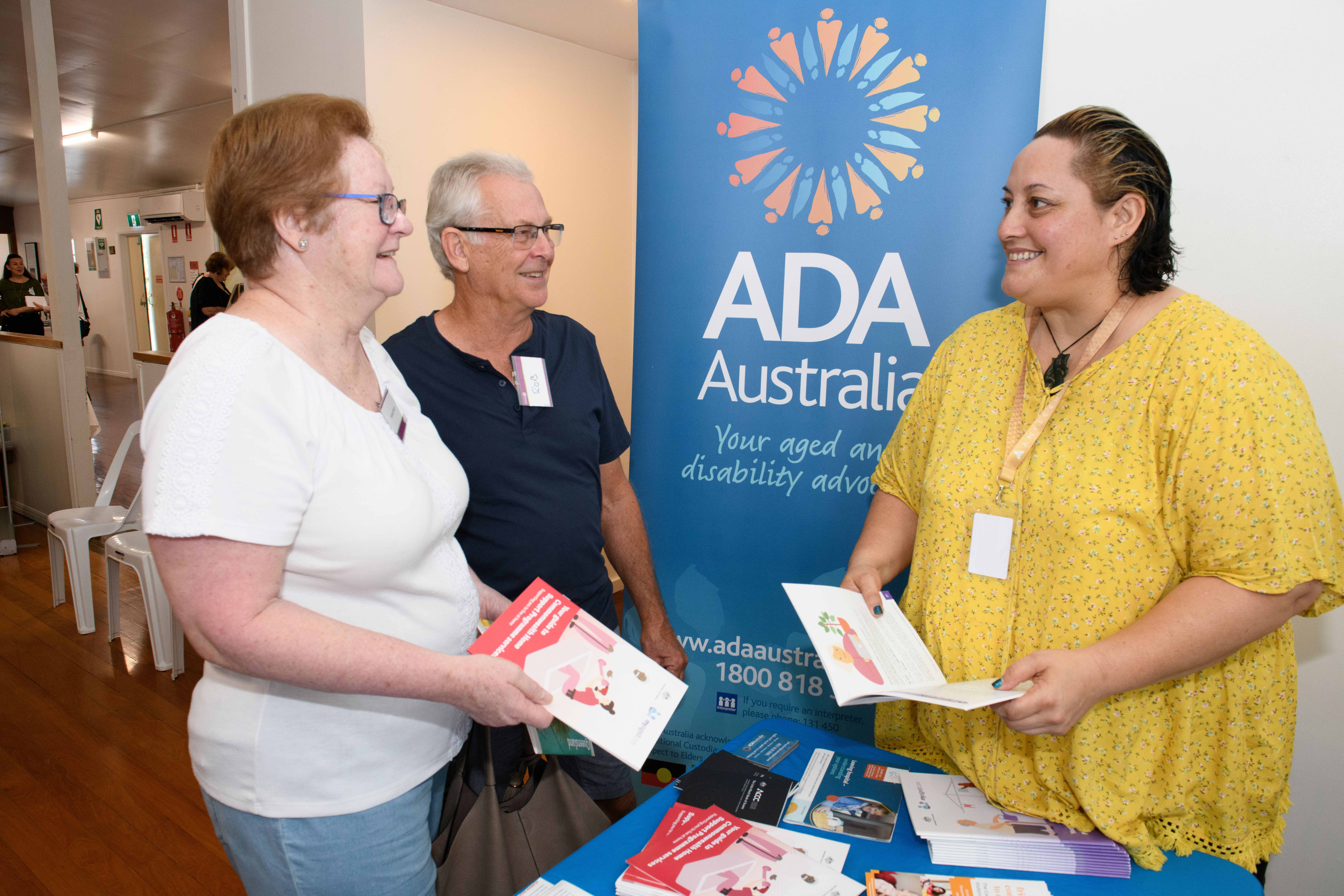 Exhibitors at the seniors expo
