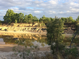 Tailings storage facility at the Chariah site