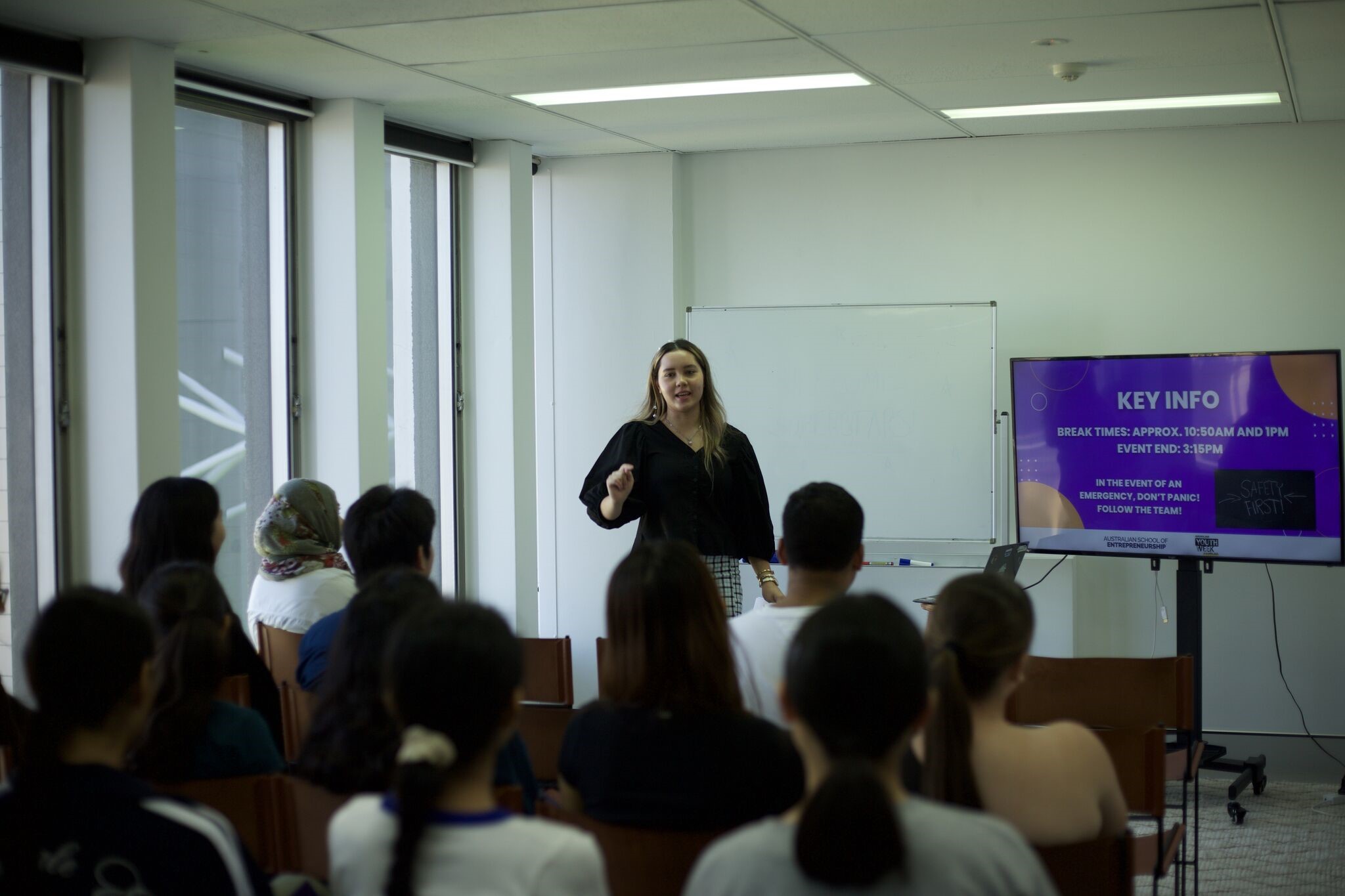 Aspiring entrepreneurs and leaders at the Passion Pathways to Authentic Leadership workshop